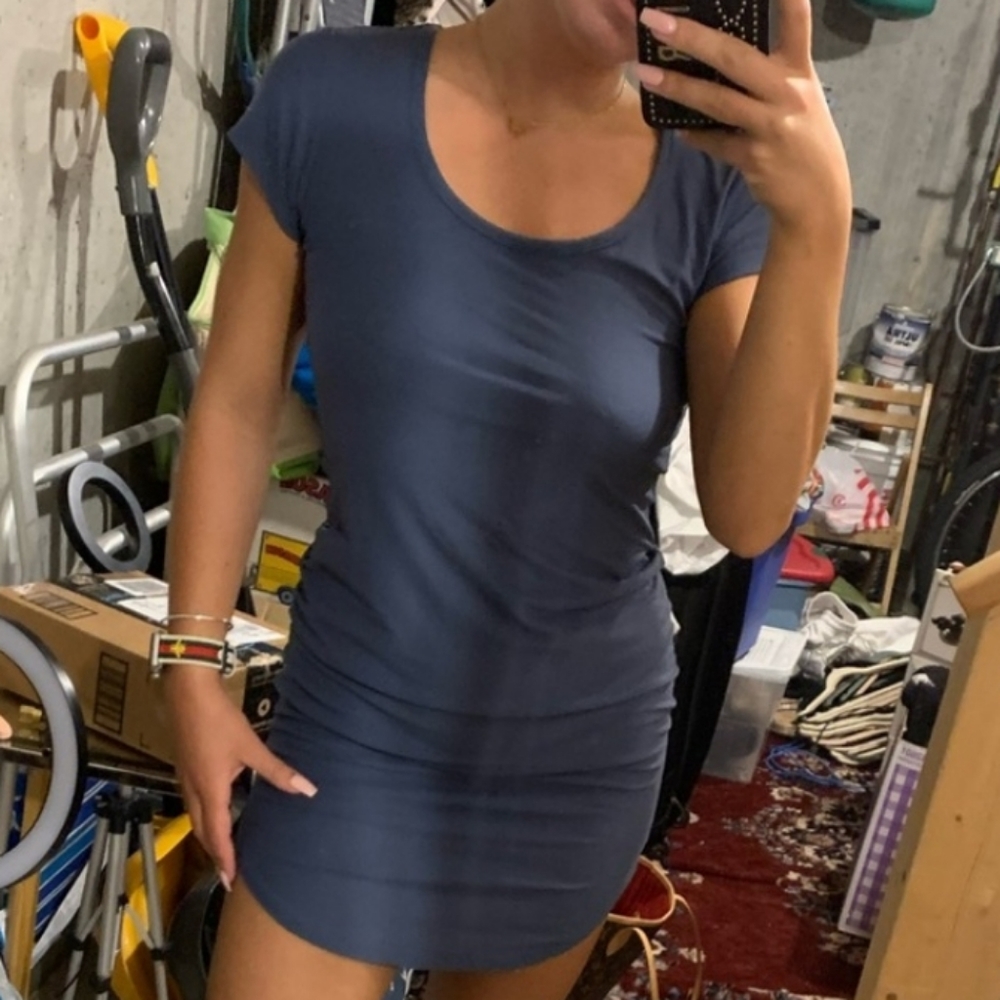 T Shirt dress stretchy Derek Heart Short Sleeve